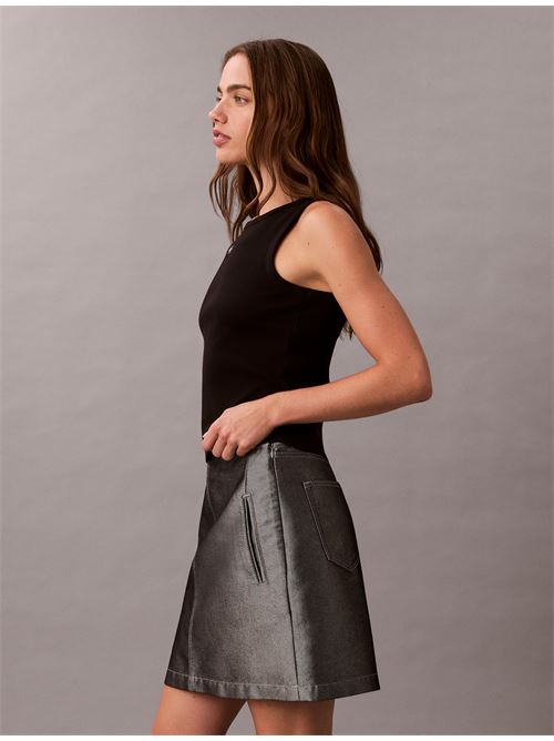 woven label 2x2 baby rib tank CALVIN KLEIN JEANS | LV047C201GUB1